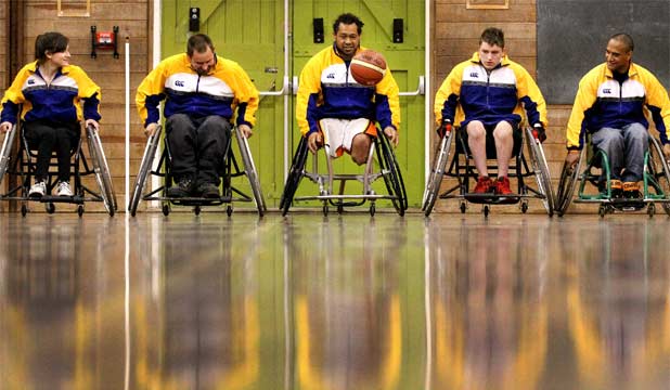 Wheelchair basketballers back after long absence